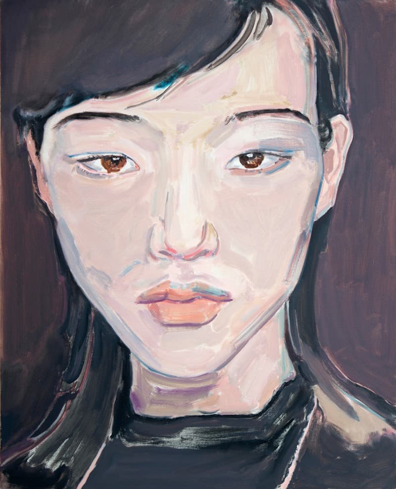 어떤 얼굴 XXXXV · oil on linen · 80.5x60.6cm · 2021 (이미지 출처 = 플레이스막2) · A Certain Face XXXXV · oil on linen