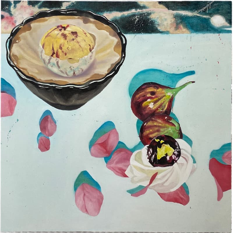 Chaehee Shin, From Mom · Oil on canvas · 100x100cm · 2020 (출처= 아트스페이스3) · Chaehee Shin, From Mom · Oil on canvas