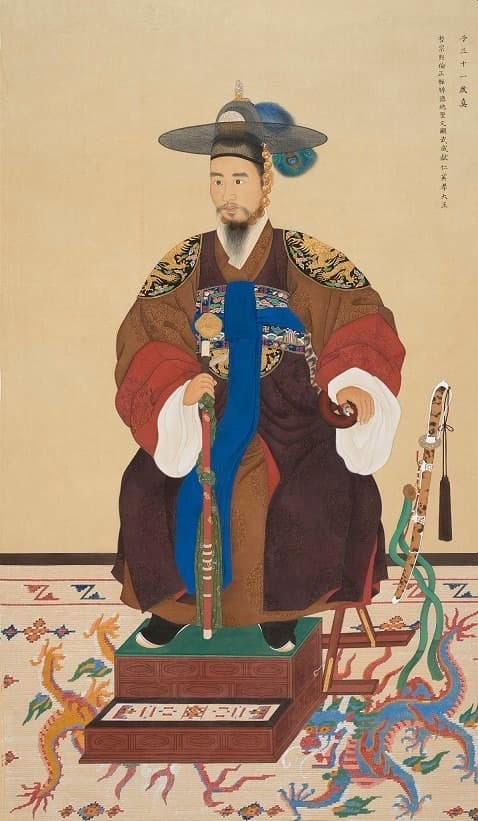철종 어진 복원 모사 · 비단에 진채 · 202x117.5cm · 2016 (출처= 갤러리도스)