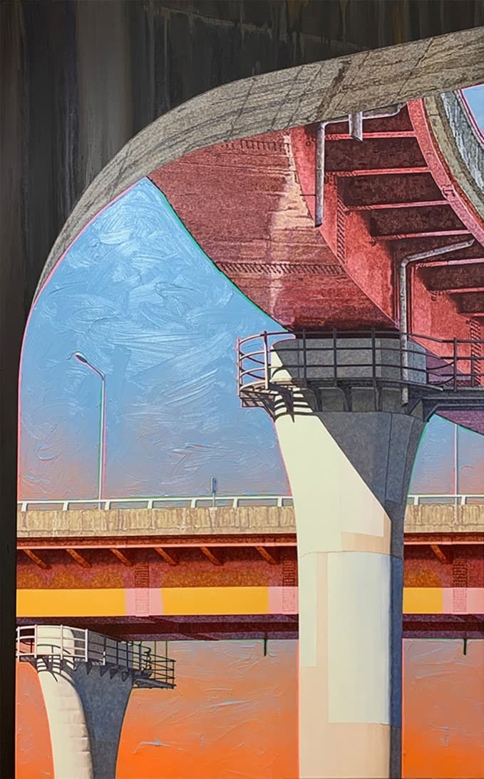성수대교 · oil on canvas · 145.5x89.4cm · 2020 (이미지 제공 = 아트스페이스영)