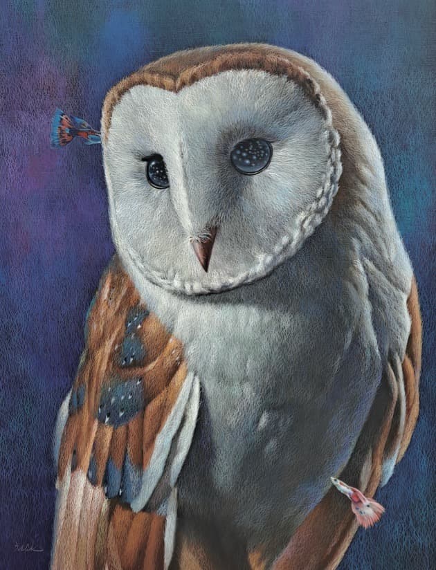 기억하는 · 캔버스에 아크릴 · (출처=이젤갤러리 블로그) · Acrylic on canvas