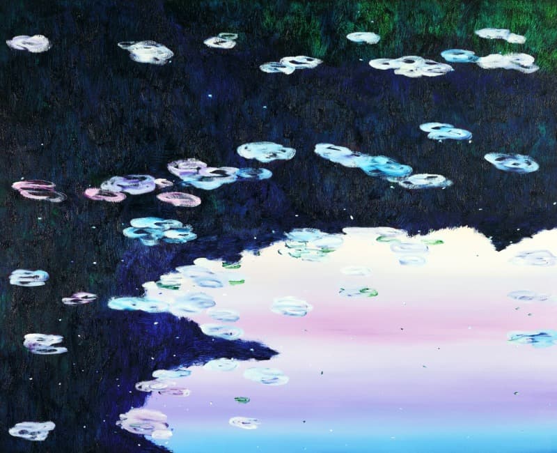 PARK 117 · oil on linen · 130 x 160 cm · 2021 copyrightⓒ빈우혁 All rights reserved(출처= 갤러리바톤) · PARK 117 · oil on linen