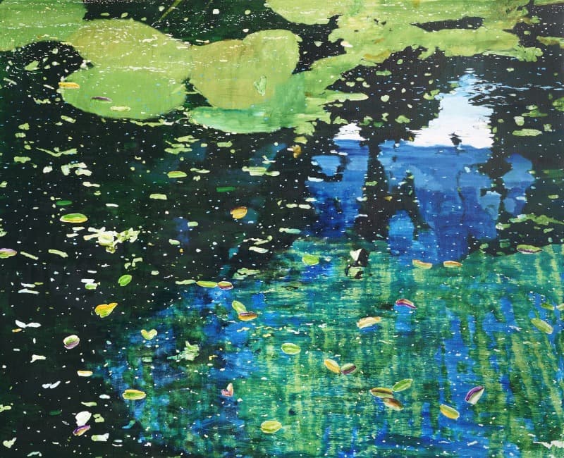 PARK 99 · oil on linen · 130 x 160 cm · 2021 copyrightⓒ빈우혁 All rights reserved(출처= 갤러리바톤) · PARK 99 · oil on linen