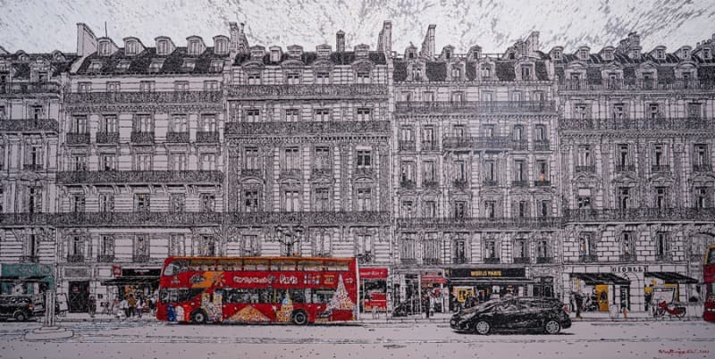 Seeing · Oil on canvas · 194 X 97.3cm · 2021 (이미지 제공= 갤러리 조은) · Seeing · Oil on canvas