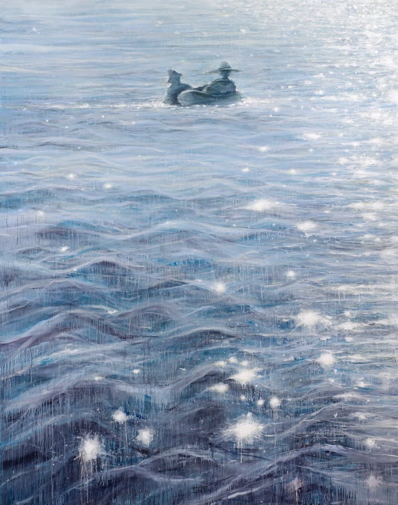 흰빛 · oil on canvas · 227x181cm · 2021 copyrightⓒ신준민 All rights reserved