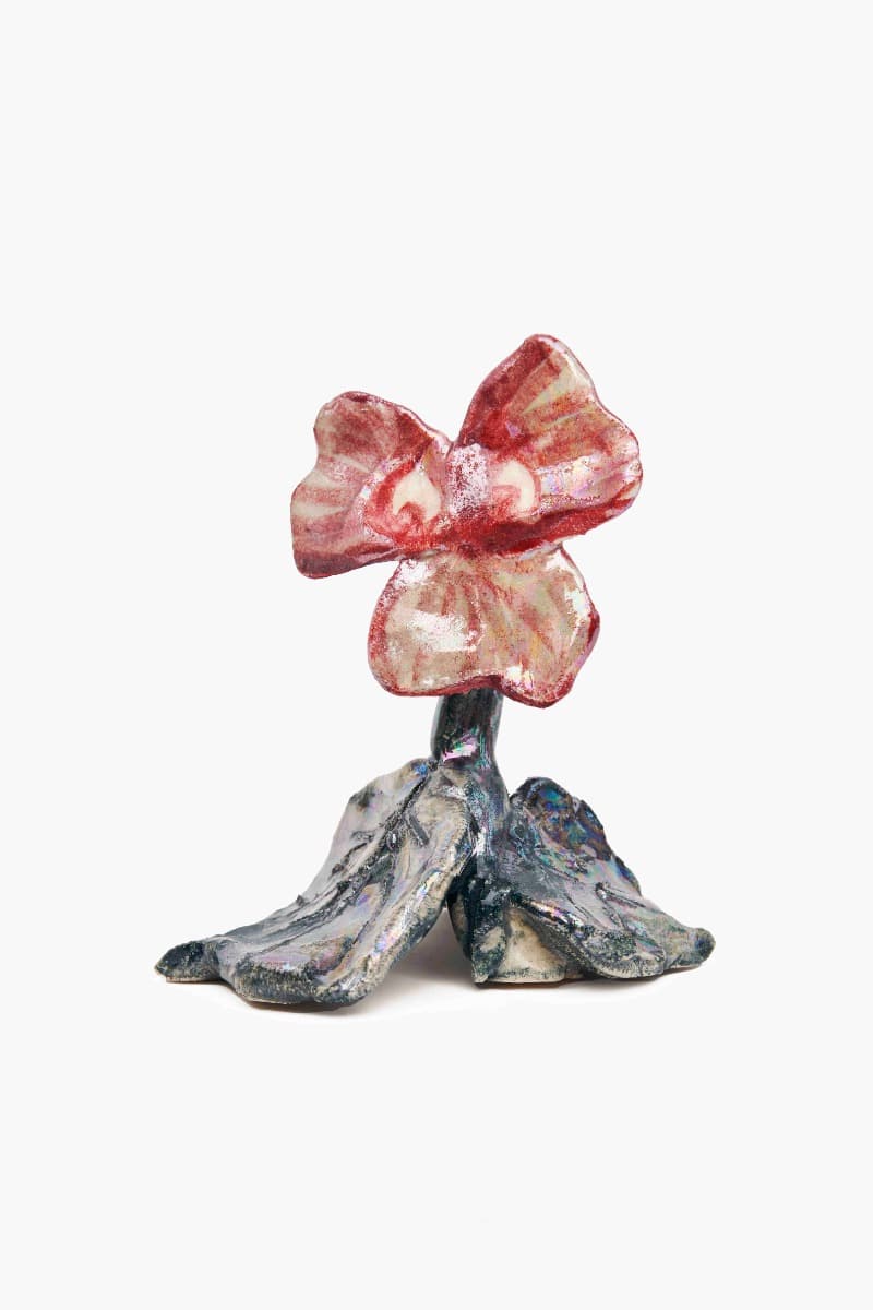 Klara Kristalova, The end of the rainbow · Glazed stoneware · 14 x 13 x 9 cm | 5 1/2 x 5 1/8 x 3 9/16 in · 2021 Photo: Carl Henrik Tillberg. Courtesy of the artist and Perrotin. · Klara Kristalova, The end of the rainbow · Glazed stoneware