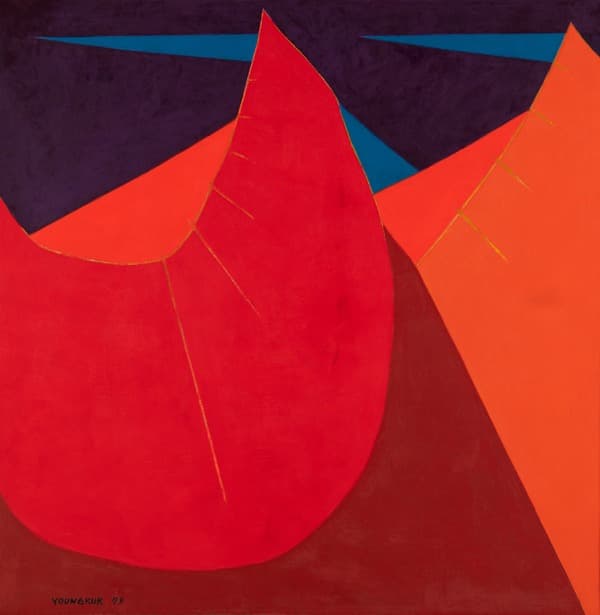 [유영국] 작품 · oil on canvas · 133×133 · 1973 (출처= 대구미술관)