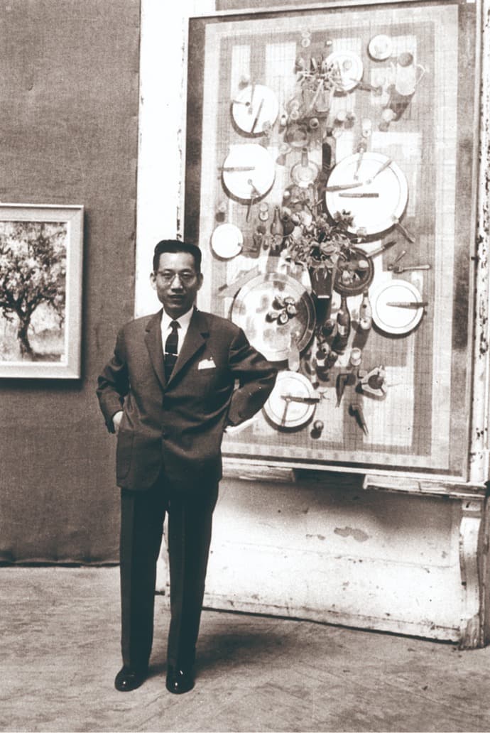 《르 쌀롱》 특선 작 식탁 위 앞에서 장두건 · 1959 (출처= 포항시립미술관)
