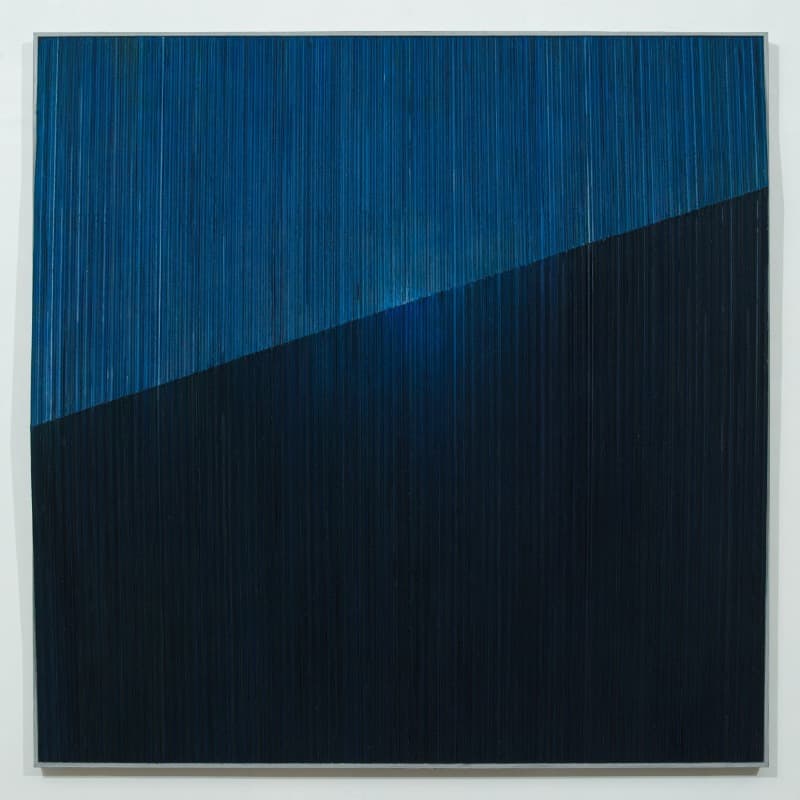 At the border · Mixed media · 130.3X 130.3cm · 2021 (이미지 제공 = 갤러리 토마) · At the border · Mixed media