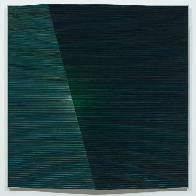 At the border · Mixed media · 130.3X 130.3cm · 2021 (이미지 제공 = 갤러리 토마) · At the border · Mixed media