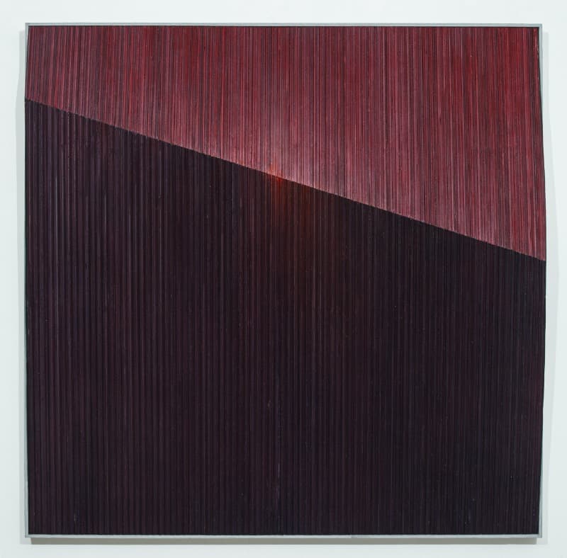 At the border · Mixed media · 130.3X 130.3cm · 2021 (이미지 제공 = 갤러리 토마) · At the border · Mixed media