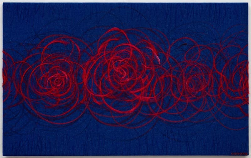 화 - 연속 · 혼합재료 · 117.3x73.2cm · 2021 (출처= 당림미술관)