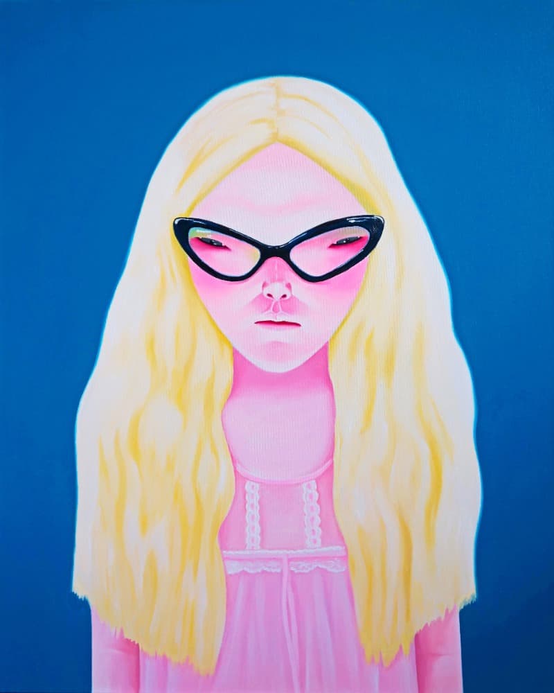 잠옷 3 · Oil on canvas · 90x70cm · 2020 (이미지 제공 = 조현화랑) · pyjamas 3 · Oil on canvas