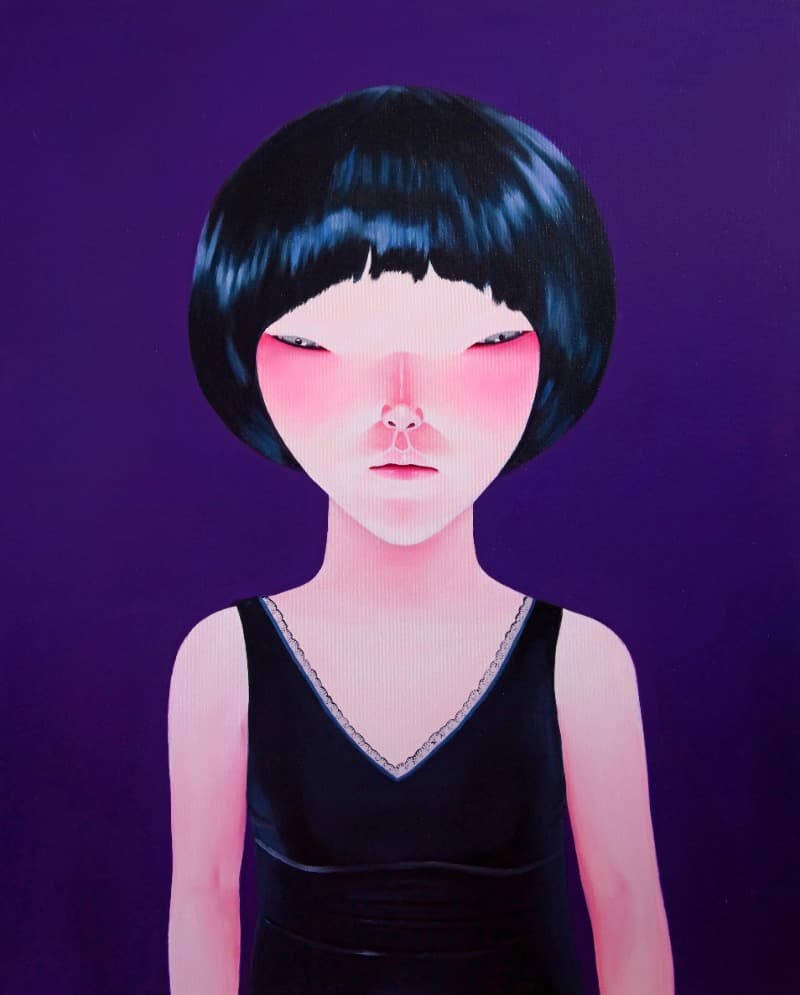 잠옷 15 · Oil on canvas · 90x70cm · 2020 (이미지 제공 = 조현화랑) · pyjamas 15 · Oil on canvas
