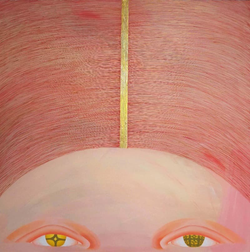 202105 · mixed media · 91x91cm · 2021 (이미지 제공 = 갤러리 너트) · 202105 · mixed media