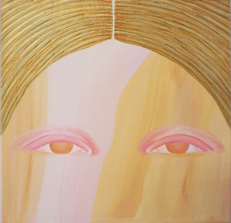 Untitled 1 · Oil, acrylic on canvas · 20x20cm · 2021 (이미지 제공 = 갤러리 너트) · Untitled 1 · acrylic on canvas
