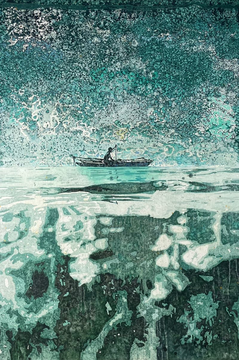 Solist · 캔버스에 아크릴, 유채 · 194 × 130 cm · 2017-21 (출처 = 슈페리어 갤러리) · Solist · Oil, acrylic on canvas