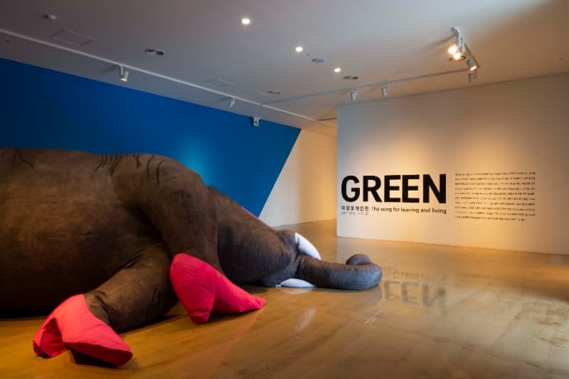 Intro_GREEN;사라지는 노래, 살아지는 노래 · 2021 (이미지 제공 = 이상원 미술관)
