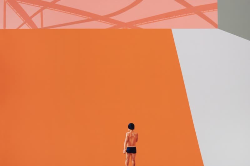 박상희, 롤러코스터 · acrylic & oil on canvas · 97X145.5cm · 2020 (이미지 제공 = 아트스페이스영) · Park Sanghee, roller coaster · acrylic & oil on canvas