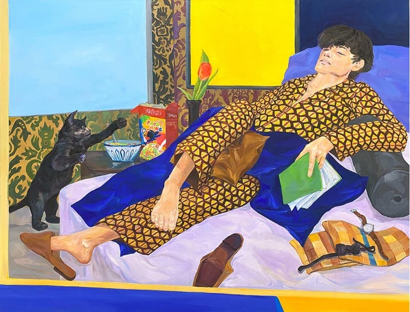 정태후, 아르고스의 눈 · 캔버스에 유채 · 91x116,8cm · 2021 (출처= 아트스페이스 언주라운드)