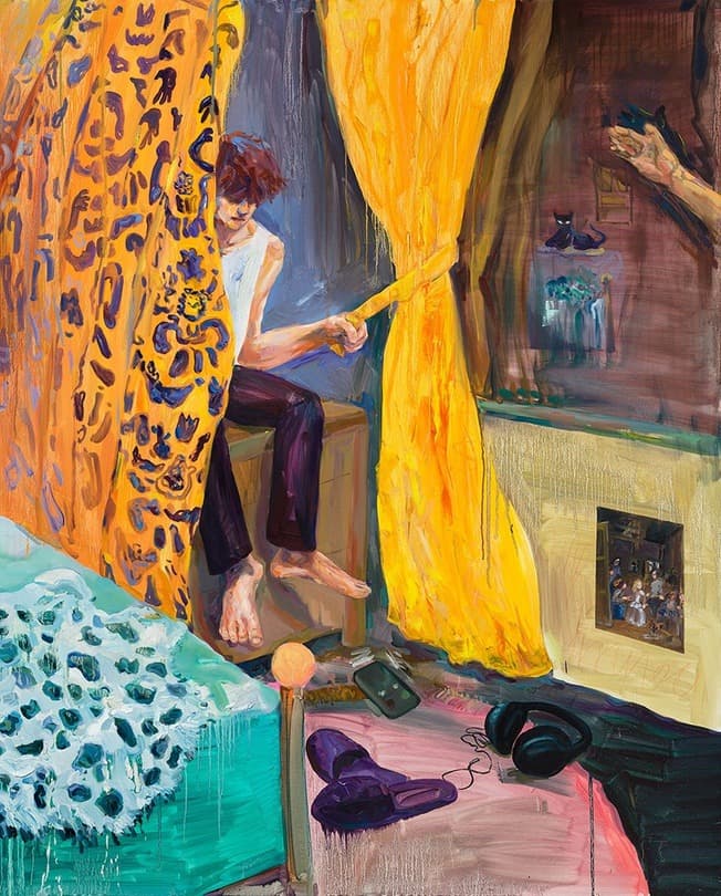 정태후, 호텔 · 캔버스에 유채 · 162.2x130.3cm · 2020 (출처= 아트스페이스 언주라운드)