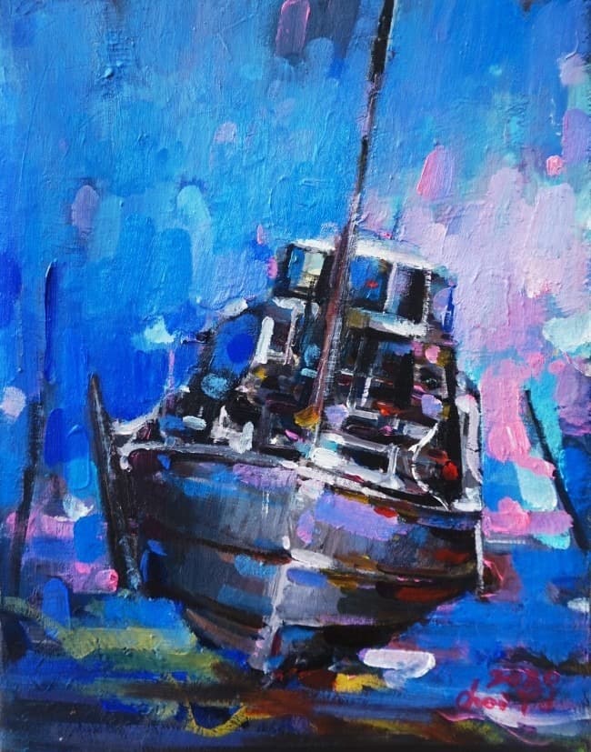 항구 · 53 x 40.9 cm · (출처=갤러리h 블로그) · Port