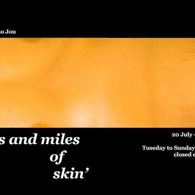 miles and miles of skin 전시 포스터