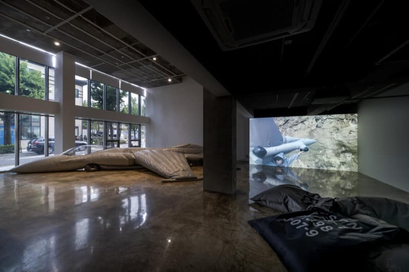 Fiona Banner aka The Vanity Press, Pranayama Typhoon, 2021, Installation View, Barakat Contemporary