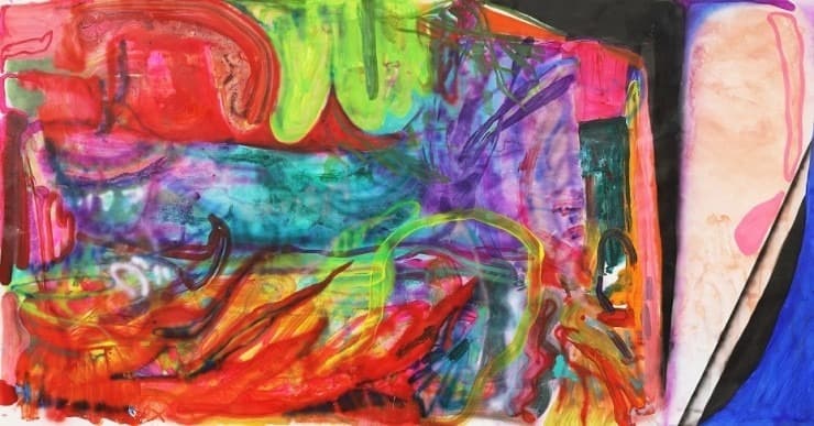 20210512 · oil on canvas · 160x290cm · 2021 (출처= 갤러리 도스) · 20210512 · oil on canvas