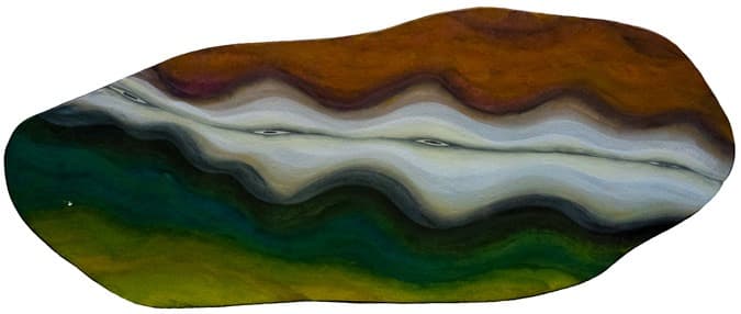 Untitled · 장지에 분채 · 23 x 55cm · 2020 (출처= 모리스갤러리) · Untitled