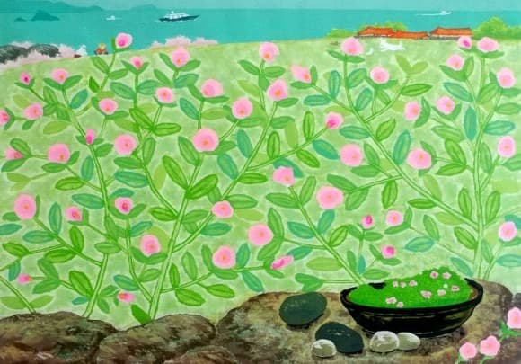 해복호(海福号) · 목판화 · 70x53cm · 2021 (출처= 유나이티드갤러리) · woodcut