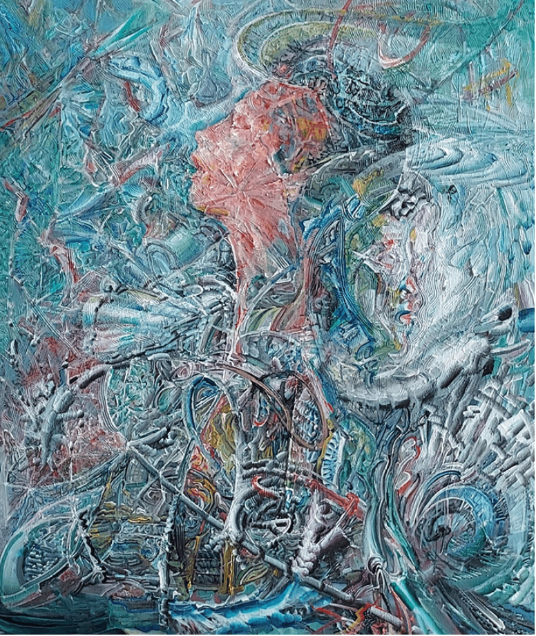연결 · 캔버스에 유채 · 92.7 x 60.6 cm · 2021(출처=갤러리내일) · connection · Oil on canvas