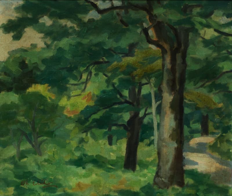 풍경 · 45.3 X 53.5 cm · 1970 (출처=전남도립미술관) · The scenery