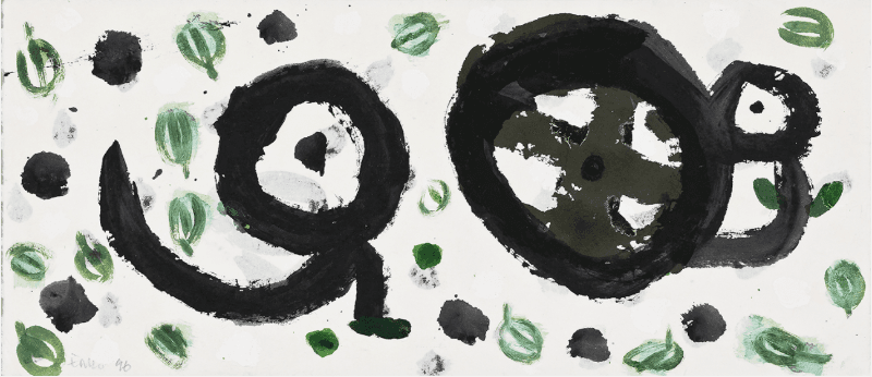 무제 · 종이에 아크릴 · 28 x 64 cm · 1996(출처=가나아트센터) · untitled · acrylic on paper