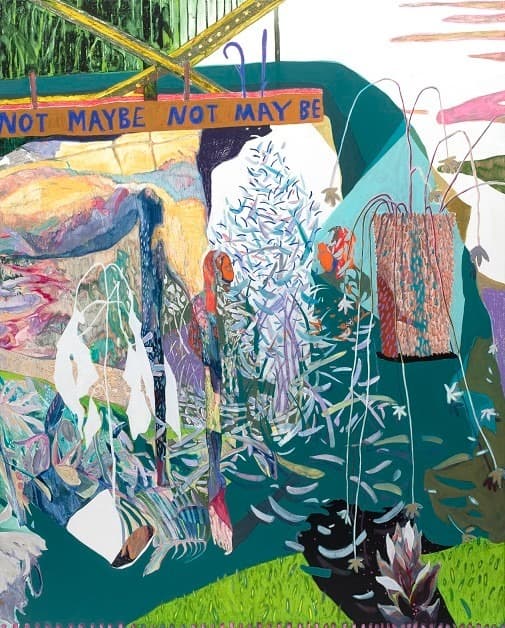 반려식물 Pet Plant · 캔버스에 유채 · 162.2 x 130.3 cm · 2021 (출처=갤러리도스 블로그) · Pet Plant · Oil on canvas