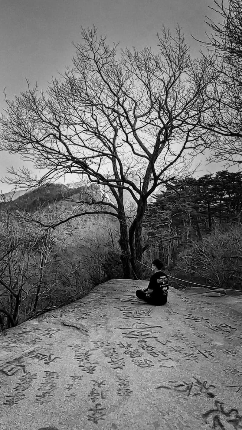 이연_나무를봄 #배웅 · Pigment print · 27.9×35.6cm · 2021 (출처= 공간 미끌) · Lee Yeon_Looking at the tree #See off · Pigment print