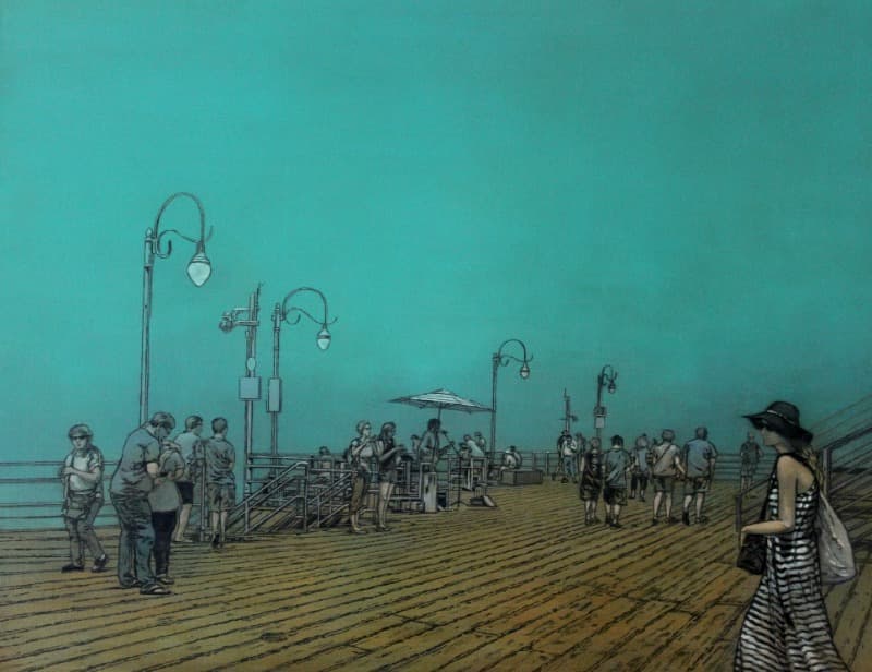 Encounter · 캔버스에 유채 · 91 x 116.7 cm · 2020(출처=은평문화재단) · Encounter · Oil on canvas