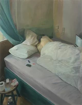 서동욱, 여름-아침Ⅱ · 캔버스에 유채 · 116.7x91.0cm · 2021 (출처= 갤러리소소)