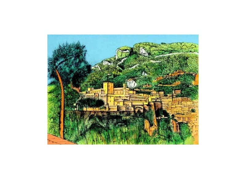 왕궁 · 석판화 · 61.2 x 53.2 cm · (출처=갤러리오엔) · palaces · lithography