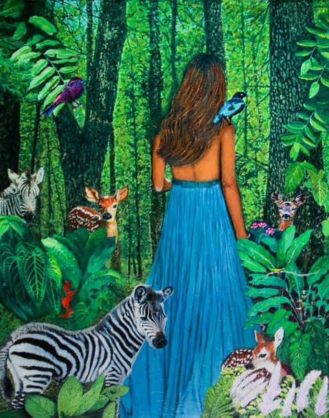 in paradise · Oil on Canvas · 162 x 130.3cm · 2021 (출처= 갤러리이즈) · in paradise · Oil on Canvas