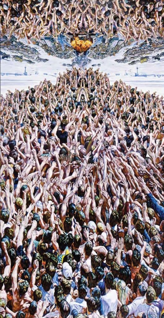 THE AGE OF EVERYONE · 캔버스에 유채 · 160x300cm · 2011-12 (출처= 조현화랑) · THE AGE OF EVERYONE · Oil on canvas