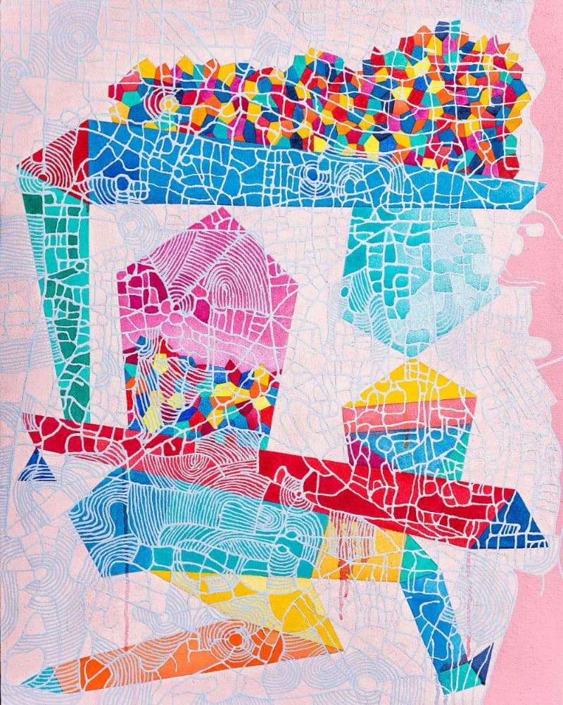 B20베이루트 · mixed media on canvas · 90.9X72.7cm · 2019 (이미지 제공 = 갤러리 너트) · mixed media on canvas