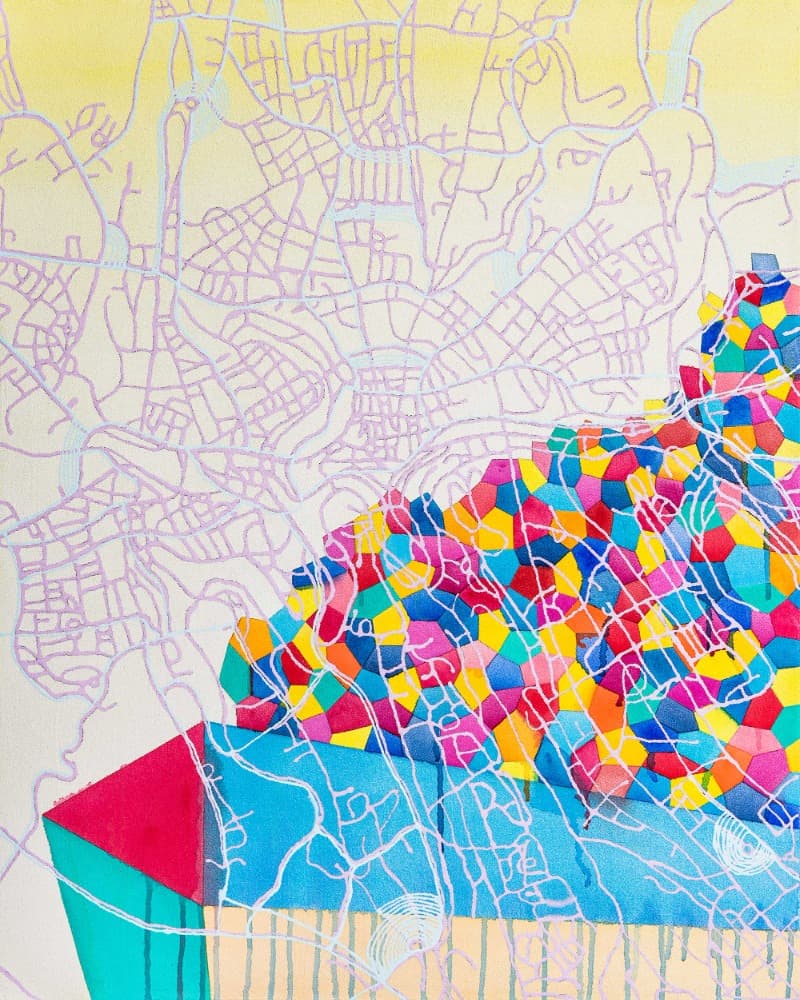 B30룩셈부르그 · Acrylic on canvas · 90.9X72.7cm · 2020 (이미지 제공 = 갤러리 너트) · Acrylic on canvas