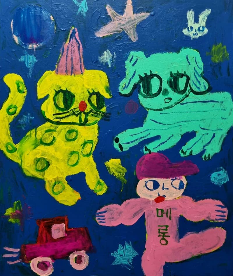 untitled · acrylic on canvas · 72.7x60.6cm · 2021 (이미지 제공 = 갤러리 너트) · untitled · acrylic on canvas