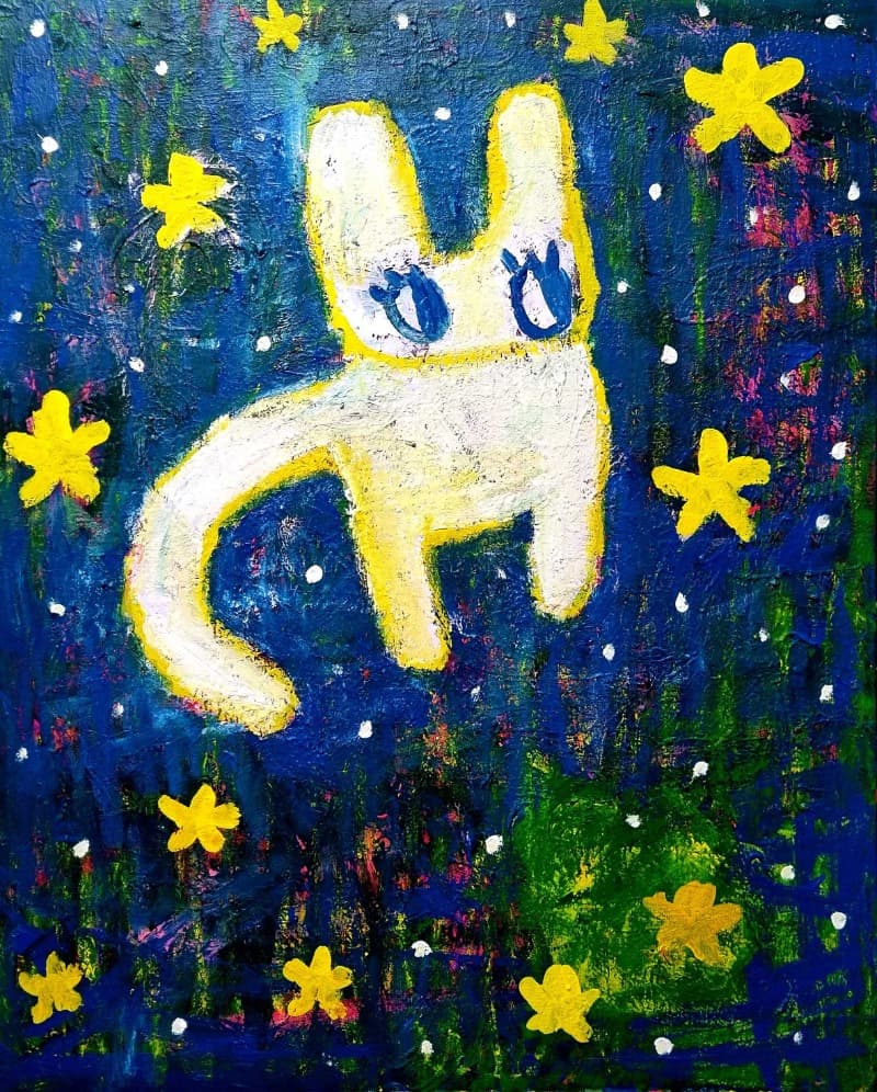 untitled · oilpastel,acrylic on canvas · 91x72.7cm · 2021 (이미지 제공 = 갤러리 너트) · untitled · oilpastel,acrylic on canvas