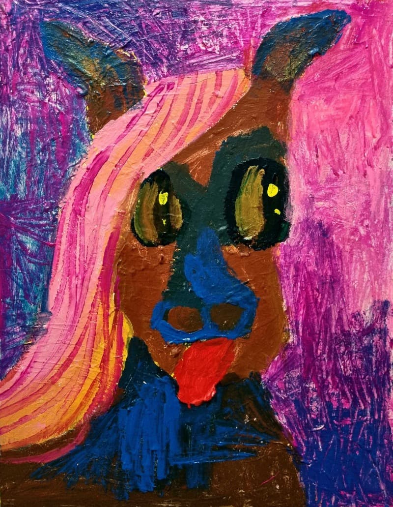 말 · acrylic on canvas · 53x41cm · 2021 (이미지 제공 = 갤러리 너트) · acrylic on canvas