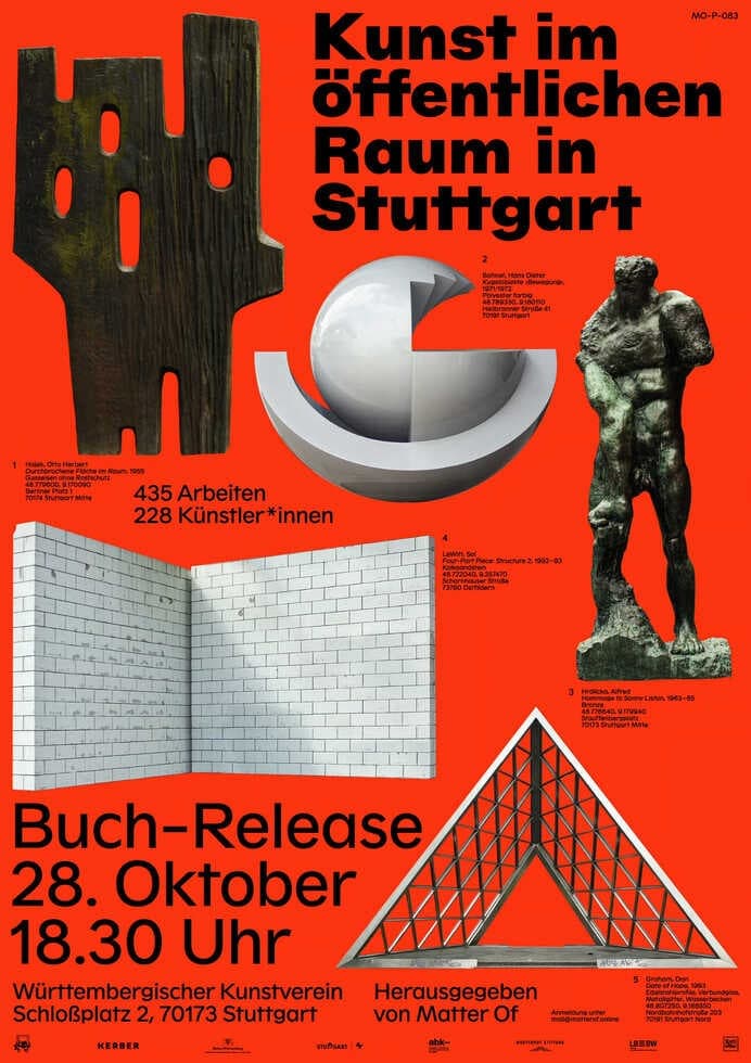 Kunst im öffentlichen Raum in Stuttgart · Matter Of | Marcel Mendler, Adrian Riemann, Marian Rupp, Fabian Schewe · Druckerei: WIRmachenDRUCK · 2020 · Kunst im öffentlichen Raum in Stuttgart · Matter Of | Marcel Mendler, Adrian Rie