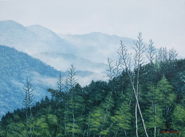 아침명상 · Oil on canvas · 81 x 60cm · 2020 (출처= 돈화문갤러리)