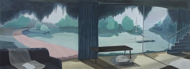 창 · 캔버스에 유채 · 140x390cm · 2021 (출처= 갤러리도스)