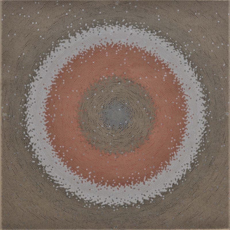 Expansion of kronos · 종이에 펜 · 58.5X58.5Cm · 2021 (이미지 제공 = 갤러리 너트) · Expansion of kronos